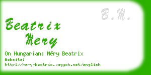 beatrix mery business card