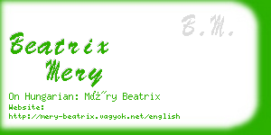 beatrix mery business card